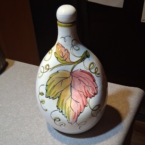 Hand-Painted Ceramic Decanter Made By Ram Italy - Picture 2 of 5